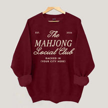 Personalized Mahjong Social Club Sweatshirt