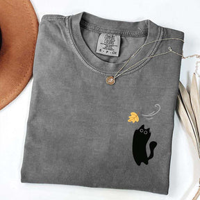 Black Cats Fall Cozy Cute T-Shirt