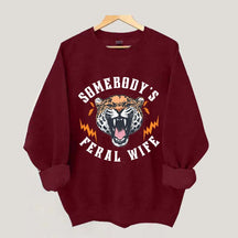 Trendy Feral Wife Leopard Sweatshirt