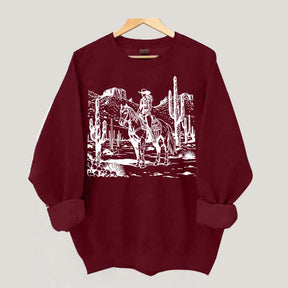 Retro Cowgirl Graphic Sweatshirt