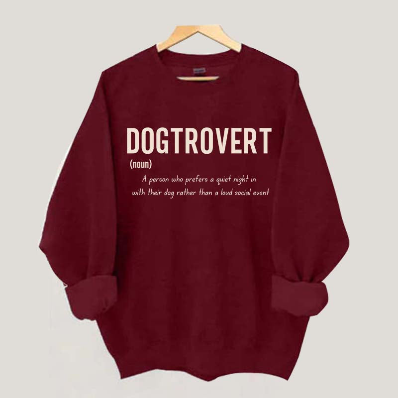 Funny Dog Lover Dogtrovert Sweatshirt