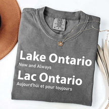 Custom Lake Ontario Now and Always T-Shirt