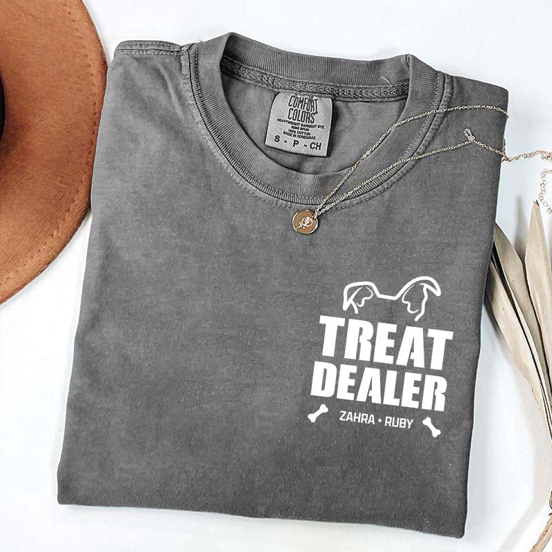 Custom Dog Dad Pet Name T-Shirt