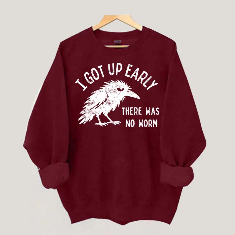 I Got Up Early No Worm Bird Lover Sweatshirt