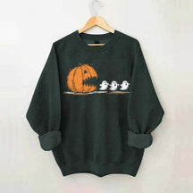 Halloween Pumpkin Eat Ghost Party Sweatshirt