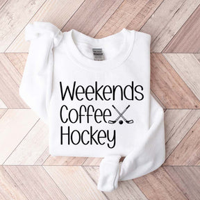 Funny Weekend Coffe Hockey Lover Sweatshirt