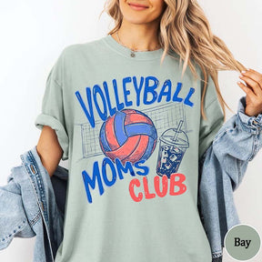 Volleyball Moms Club Comfort Colors T-Shirt