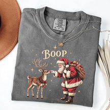 Vintage Santa Reindeer Christmas Boop T-Shirt