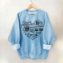 Book Heart Sweatshirt