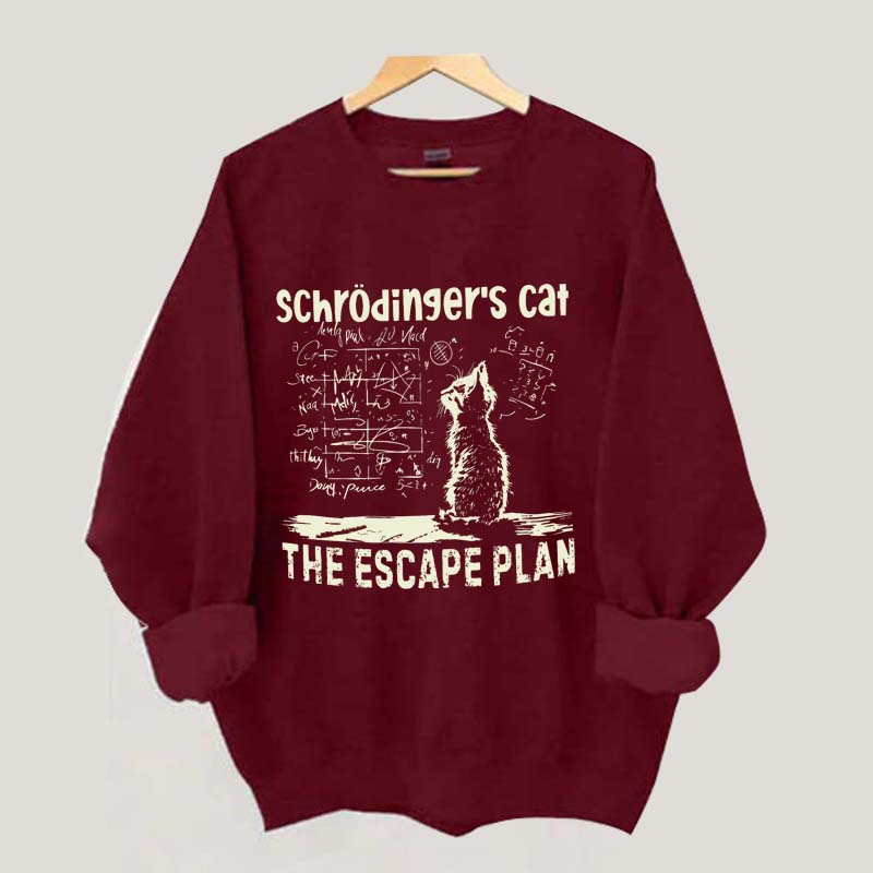 Funny Physics Science Cat Sweatshirt