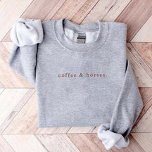 Coffee & Horses Simple Sweatshirt