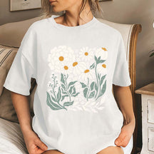 Vintage Wildflower Boho Daisy Flower T-Shirt