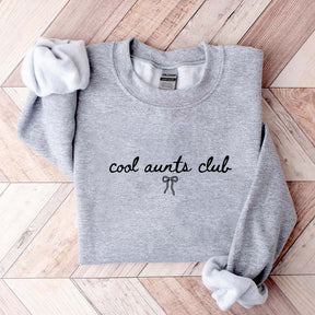 Coquette Bow Cool Aunts Club Sweatshirt