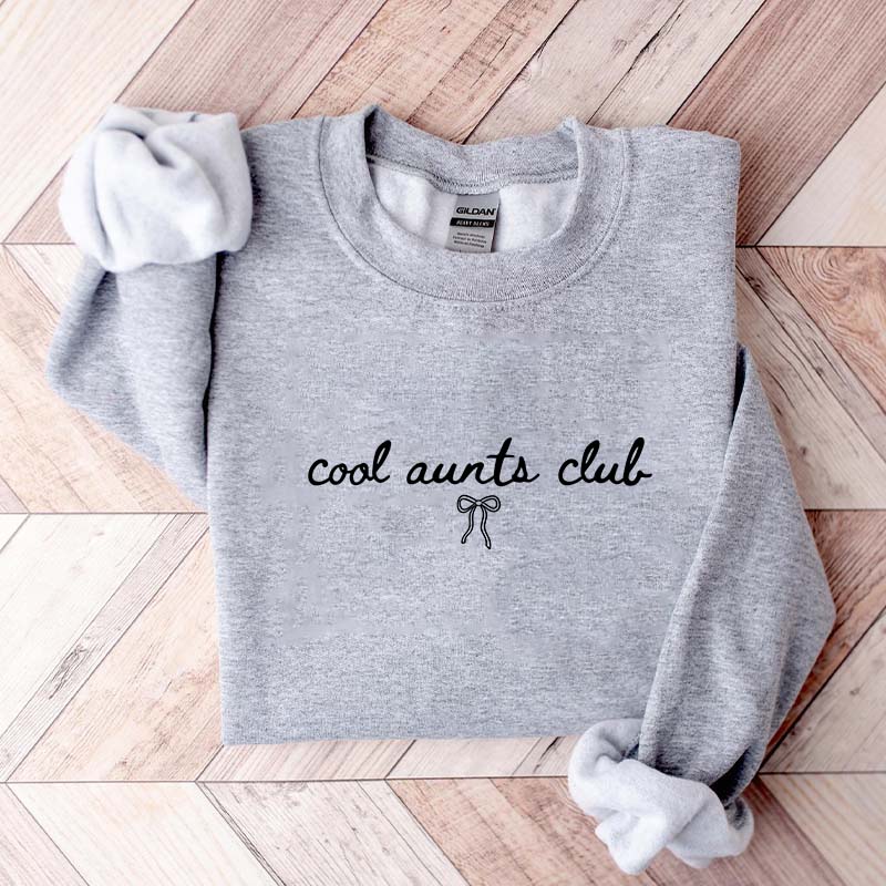 Coquette Bow Cool Aunts Club Sweatshirt