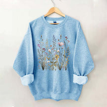 Pressed Flowers Watercolor floral Gender Sweatshirt