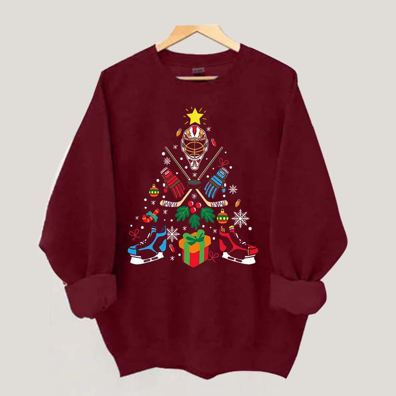 Sport Xmas Hockey Christmas Sweatshirt