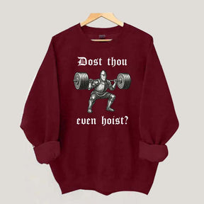 Medieval Gym Funny Knight Weightlifting Sweatshirt