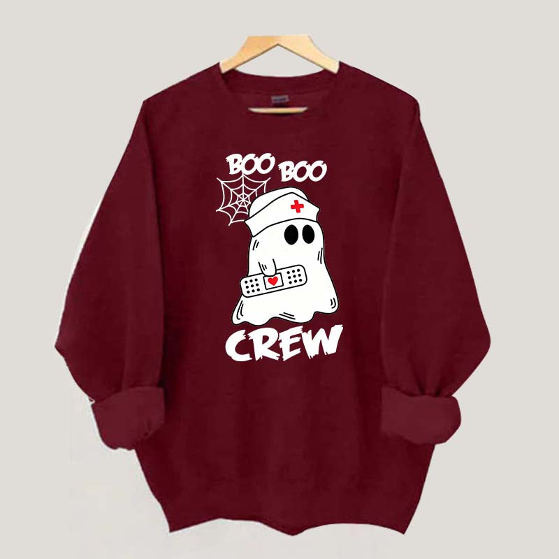 Cute Halloween Boo Crew Nurse Sweatshirt