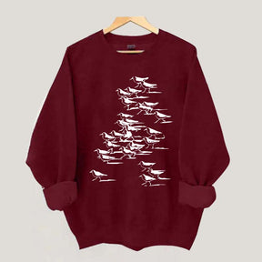 Birdwatching Vintage Shorebirds Sweatshirt