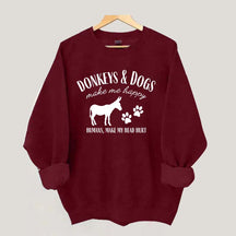 Donkey Owner Dog Sweatshirt