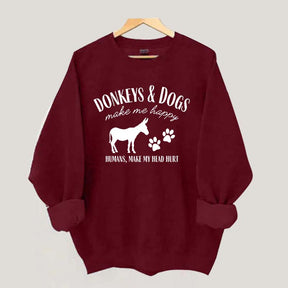 Donkey Owner Dog Sweatshirt