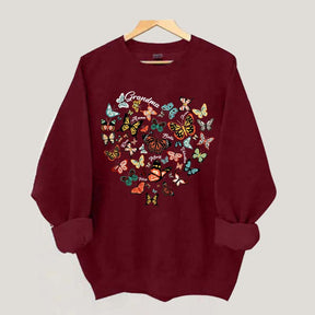 Leopard Heart Butterfly Sweatshirt