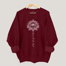 Choose To Be Kind Flower Mandala Sweatshirt
