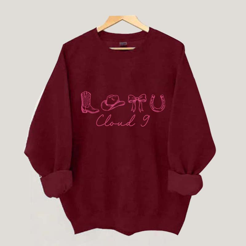 Cloud 9 Coquette Cowgirl Sweatshirt