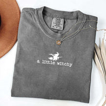 Cute Halloween A Little Witchy T-Shirt