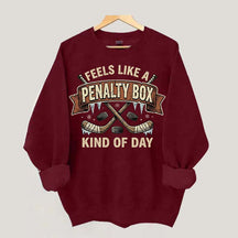Funny Hockey Mom Festive Sports Sweatshirt