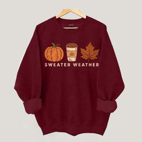 Cozy Autumn Sweater Weather Sweatshirt