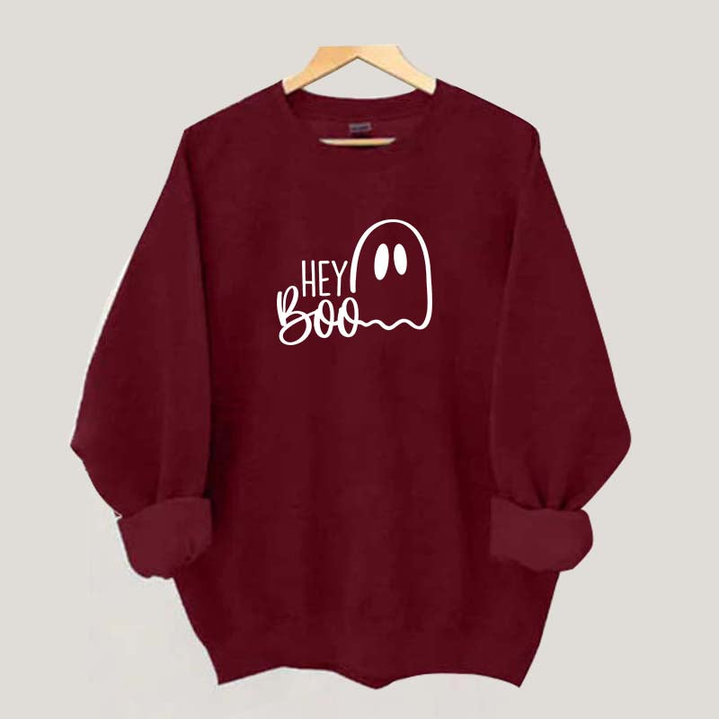 Cute Hey Boo Halloween Sweatshirt