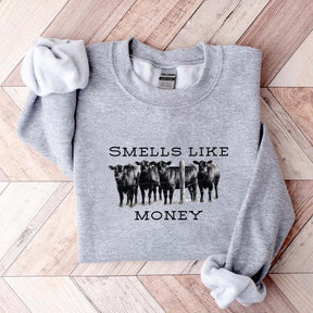 Smells Like Cattle Western Cow Sweatshirt