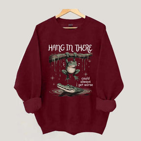 Sassy Frog Hang In There Sweatshirt