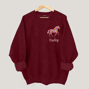 Custom Girl Horse Sweatshirt