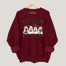 Don't Ghost Your Feelings Cute Therapy Sweatshirt