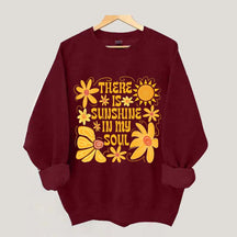 Boho Sunshine In My Soul Hippie Flower Sweatshirt