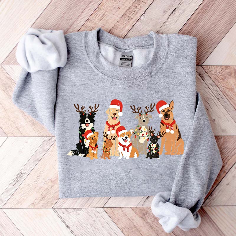 Christmas Dog Holiday Lover Sweatshirt