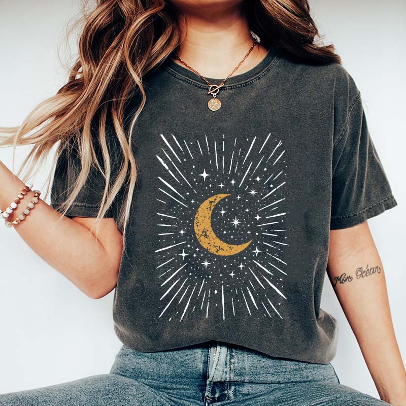 Comfort Colors Boho Moon Celestial T-Shirt