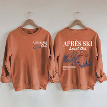 Retro Ski Lodge Warm Winter Sweatshirt