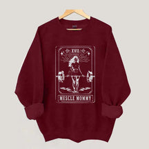 Tarot Card Muscle Mommy Pump Cover Gym Sweatshirt