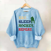 Eat Sleep Hockey Repeat Sweatshirt