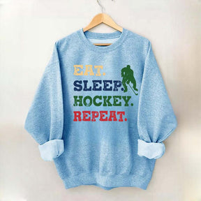 Eat Sleep Hockey Repeat Sweatshirt