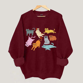 Funny Retro Cat Sweatshirt
