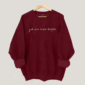 Just One More Chapter Minimalist Sweatshirt