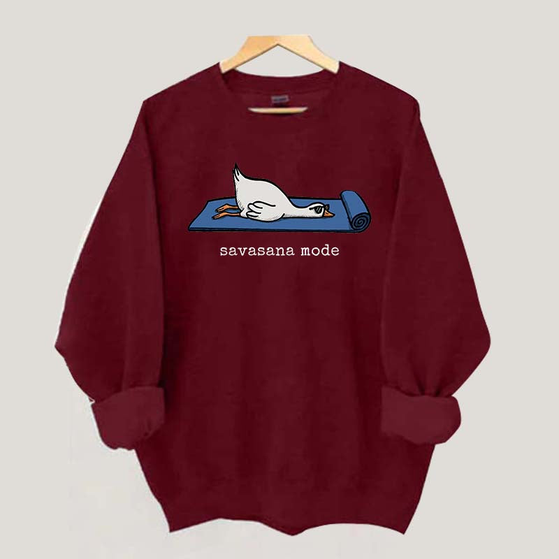 Silly Goose Yoga Savasana Mode Sweatshirt