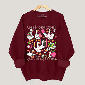 Goose Back to School Ducks In a Row Sweatshirt