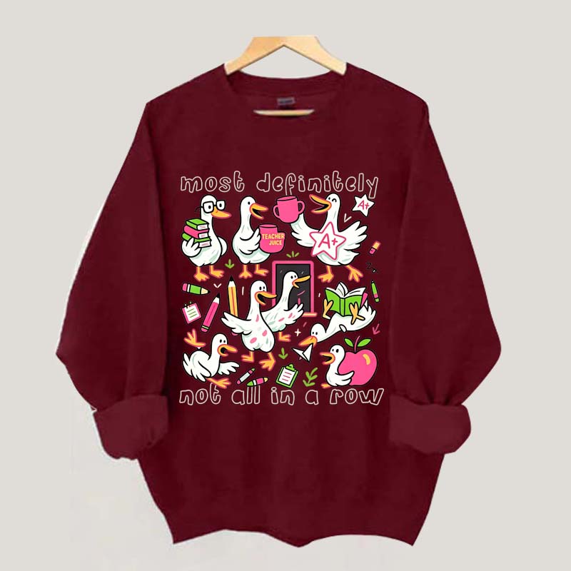 Goose Back to School Ducks In a Row Sweatshirt