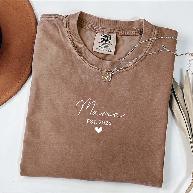 Personalized Mama Est T-Shirt