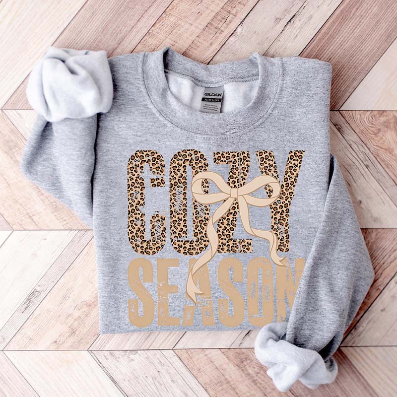 Leopard Fall Cozy Season Sweatshirt